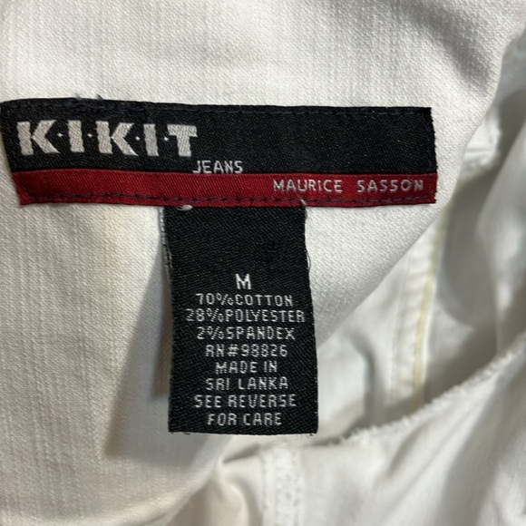 Kikit Jeans white denim jacket by Maurice Sassoon M - Picture 6 of 7